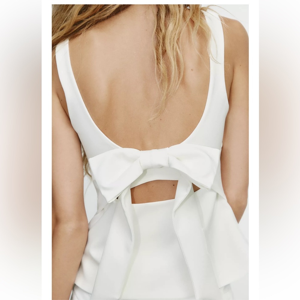 ZARA BLOGGERS FAV BACK BOW TOP